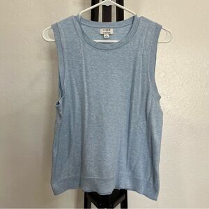 J. Crew Cotton Light Blue Sleeveless Shell Sweater